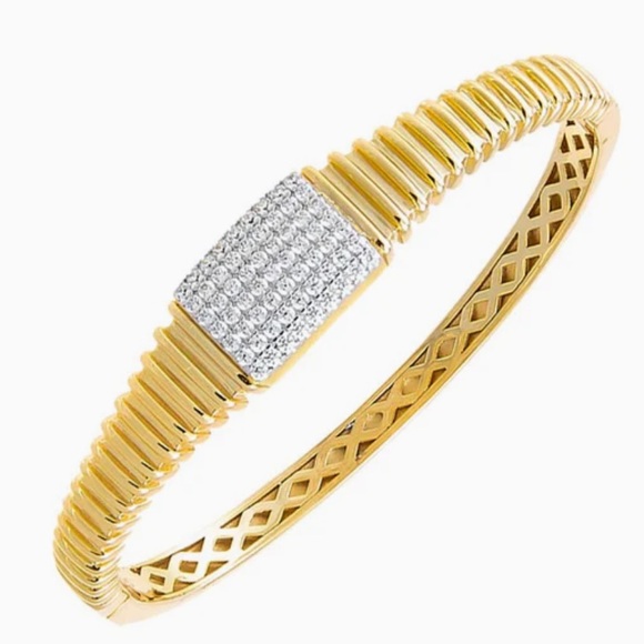 New Pave Square Bangle Bracelet Gorg! ❤️❤️❤️❤️❤️ - Picture 6 of 7